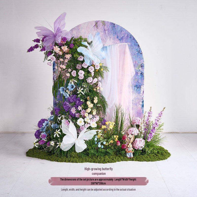 Monet Garden Purple Artificial Floral Decorations for Spring Landscaping Ornaments