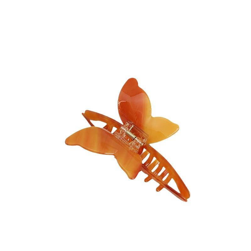 Elegant Temperament Butterfly Hair Clip - High-End Acetate, Women's 2024 Collection, Simple Shark Style.
