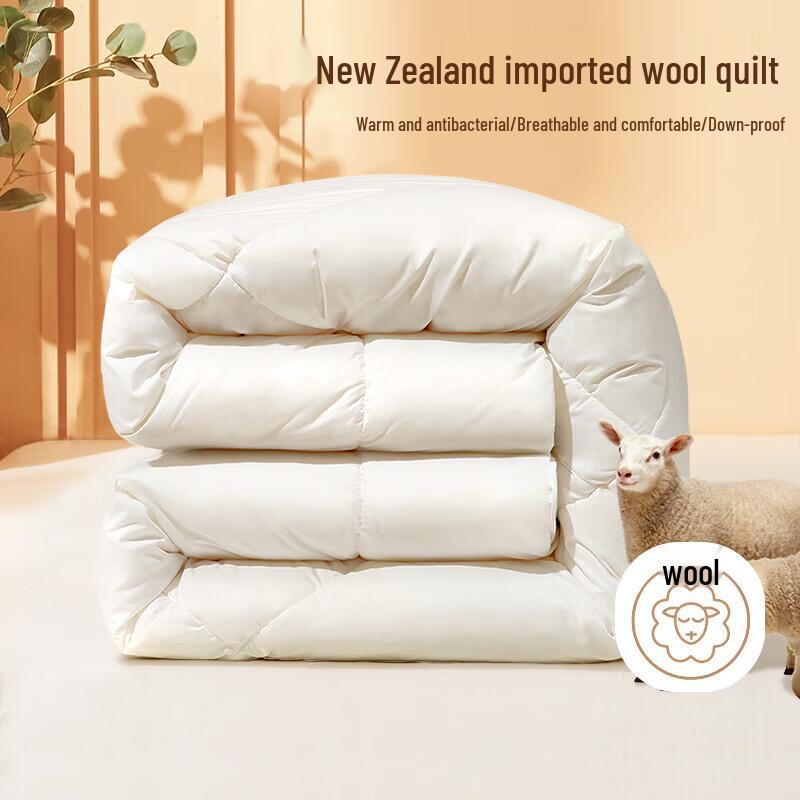 FUANNA New Zealand Wool Blend Winter Quilt