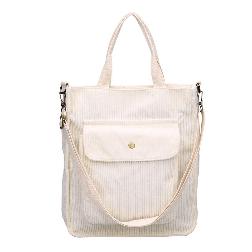 

Сумка на плечо из вельвета на молнии, Сумка-тоут однотонная, Сумка кроссбоди в японском стиле, Уличная одежда белый