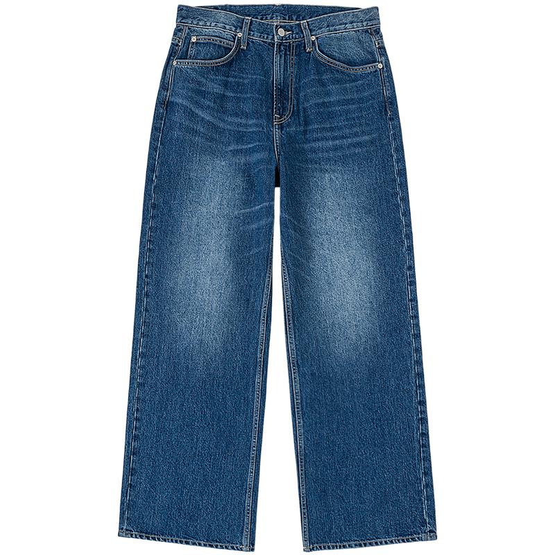 

Мужские джинсы Lee 2025 Осень/Зима Свободные Прямые Средне-синие 34