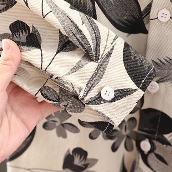 0-5-Year-old Boys' Set Children's Printed Long Sleeved Shirt Jacket Round Neck White Top Casual Jeans Three Piece Set