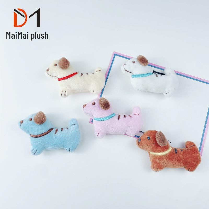 

Adorable Dachshund Cotton-Filled Plush DIY Decorations: Hair Accessories, Clothing, Shoes, Pants, and Sock Accents. Original with Back Opening кавовий