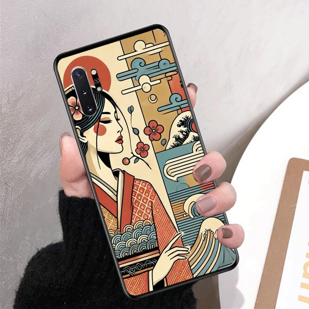 Japanese Style Art Phone Case For Samsung Note 8 9 10 20 Pro Plus Lite M 10 11 20 30 21 31 51 A 21 22 42 02 03