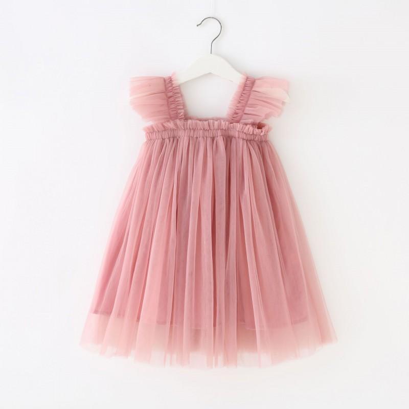 Girls Princess Dress Sleeveless Tulle Tutu Toddler Kids