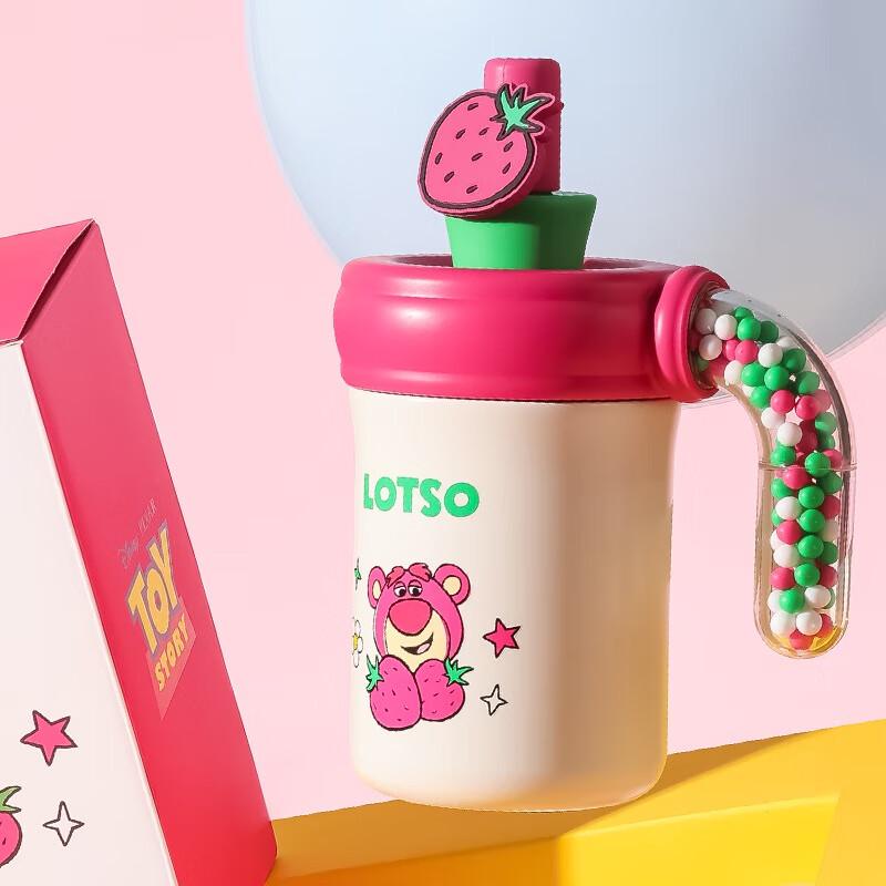 BEDDYBEAR Strawberry Bear Kids Insulated Straw Cup