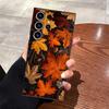 Enrich Leaves Case for Samsung Galaxy S23 FE S21 S20 S24+ S25 Ultra S22 Note 20 10 Plus S23+ S24 S25+ Black Soft Phone