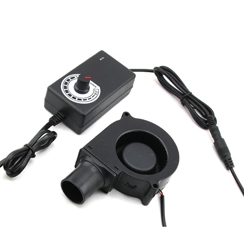 Ventilator suflant aer BBQ 12V 3600RPM Viteză variabilă Ventilator centrifugal pentru camping în aer liber Pornire rapidă cărbuni Gătit