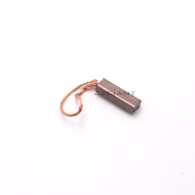 10pcs for Volkswagen Hyundai Ford Auto Generator Carbon Brush Regulator Rear Line 4.5X6.5X19mm