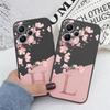 For Redmi 12 Note 14 Pro Phone Case Pink Flowers Initial Letter A To Z Silicone Soft Back Cover Alphabet Coque Shell Couple Capa