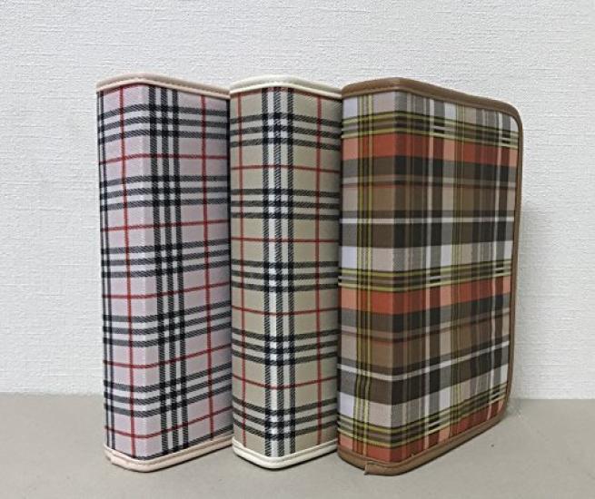 Soka Gakkai Buddhist Altar Supplies, Gosho Case (Checkered Pattern), SGI Goods, Zipper Closure (Pink) Old Size