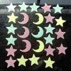 100Pcs Luminous Mixed Color Star Moon 3D Wall Sticker Kids Baby Rooms Living Room Glow In The Dark Home Decorations Stickers