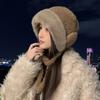 New Cute Plush Hat Women's Winter Plush Thickened Warm Lei Feng Hat Windproof Ear Protector Head Hat