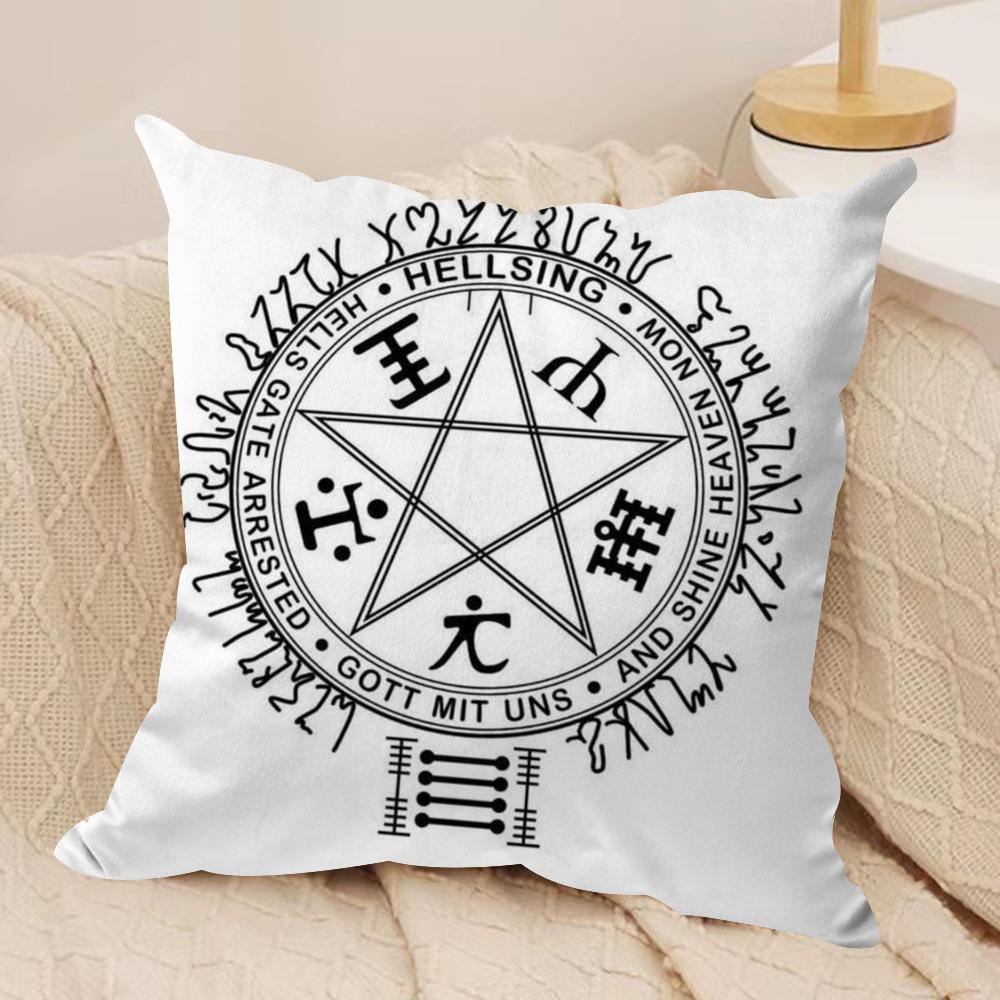 Anime CCastlevania Cushion Cover Silky Short Plush DoubleSided Printed Pillow Case for Sofa All Seasons Home Decor Gift