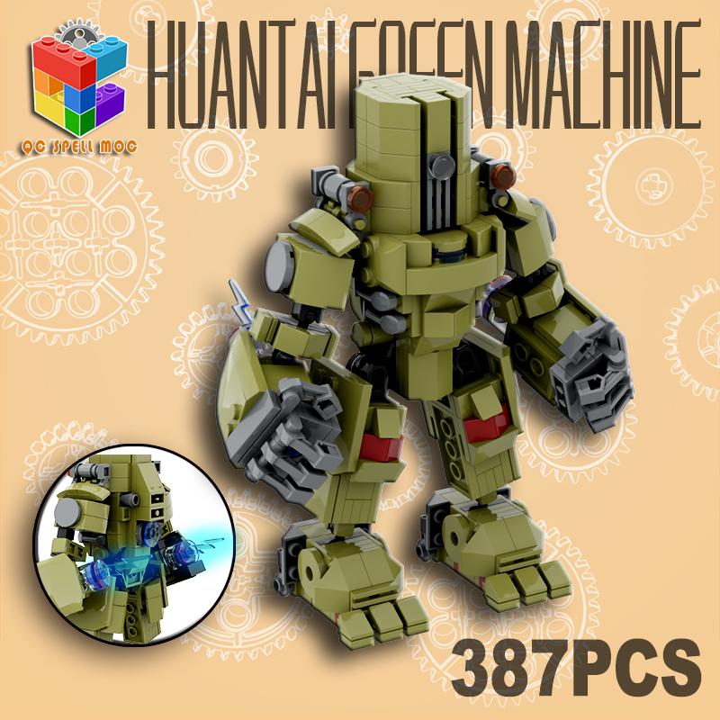 Qicai Creative Building Block MOC Mech Q Edition Can Install Little Man, Dangerous Wanderer, Crimson Storm Yurika Assembly Toy
