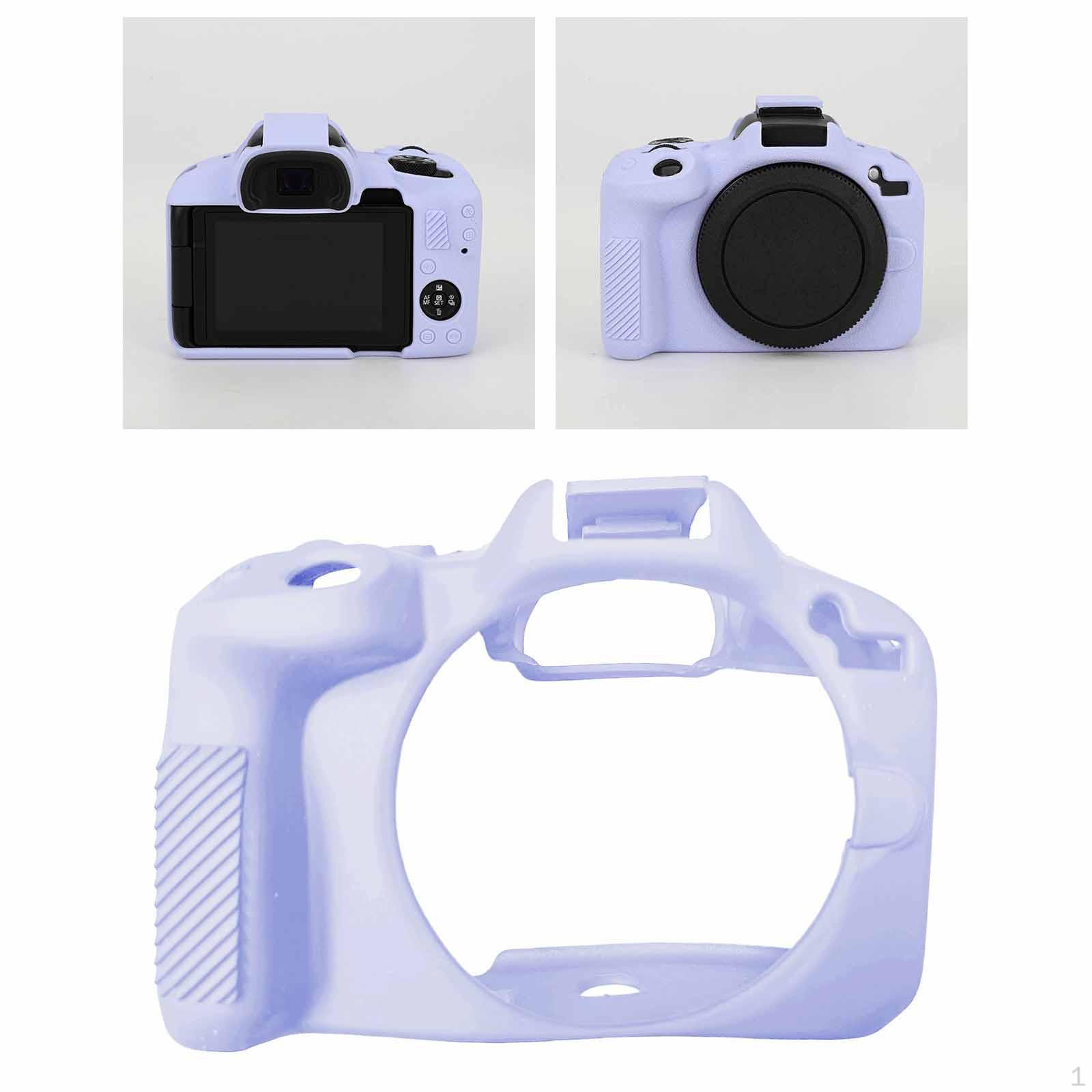 

Чехол Крышка Резиновый Рукав Защита Корпус для Беззеркальных Камер R50 фиолетовый