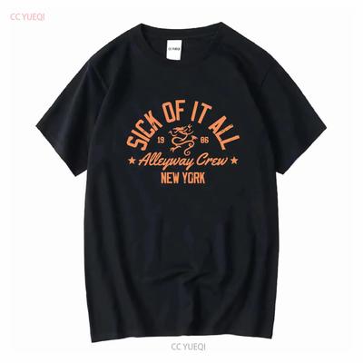 Camiseta Oficial Sick Of It All Alleyway Crew 3XL NYHC Punk Hardcore Leyendas manga larga o corta vintage Lavada Unisex