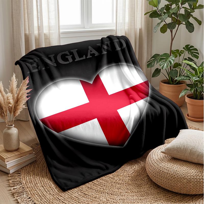England national football team Theme blanket Soft Flannel Blanket Plush Throw Blanket Cozy Sofa Bed Blanket for Home Decor