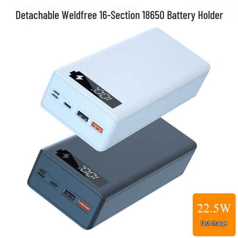 16-teiliges lötfreies 18650 DIY Powerbank-Gehäuse-Kit