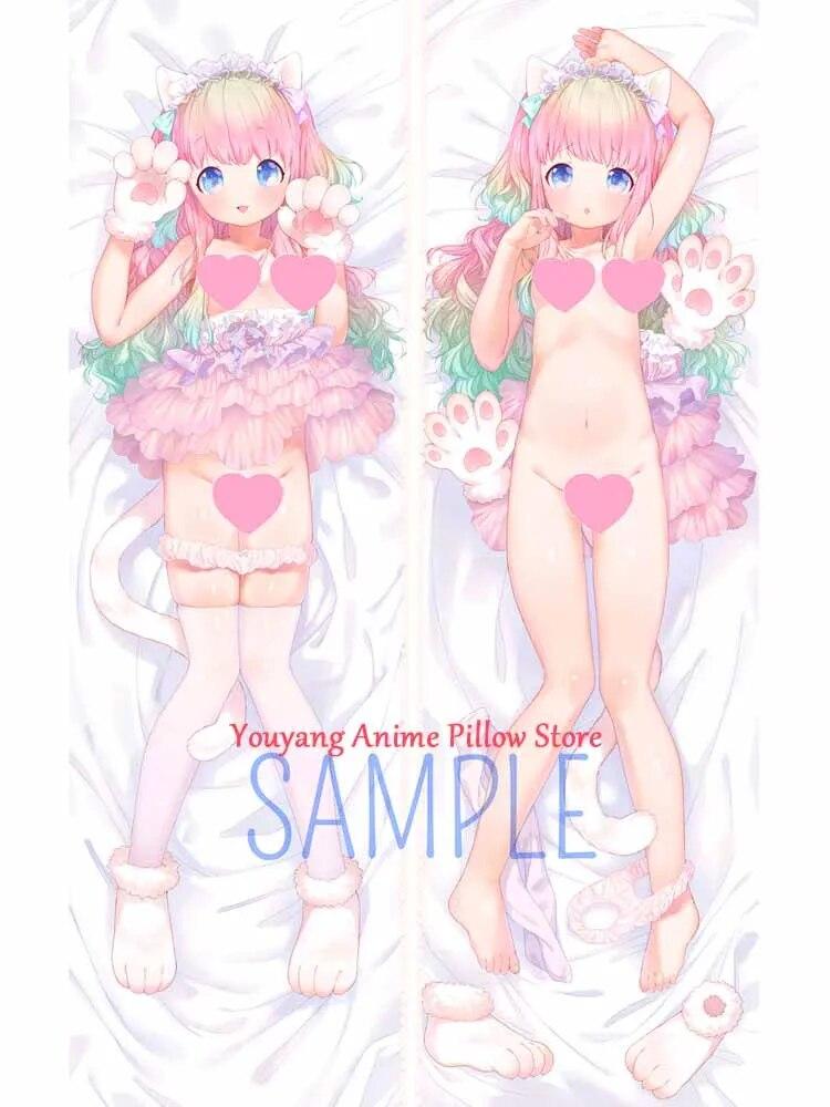 Dakimakura Anime Pillow Cover Completely Naked Christmas 2-Side Print Pillowcase Hugging Body Cushion