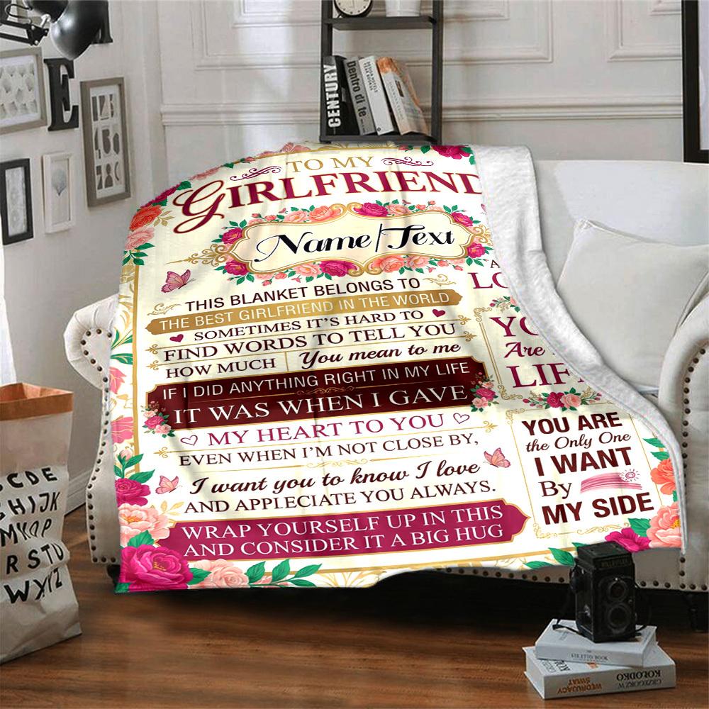 Love Appreciation Blanket Customize Your Name Blanket Warm Comfortable And Soft Blankets Are Suitable For Home Lunch Break Blanket Office Sofa Sofa