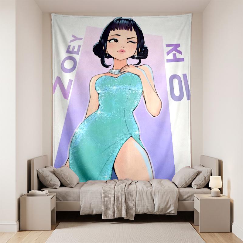 zoey (41) Tapestry Wall Hanging Backdrop For Bedroom Living Room Home Decor