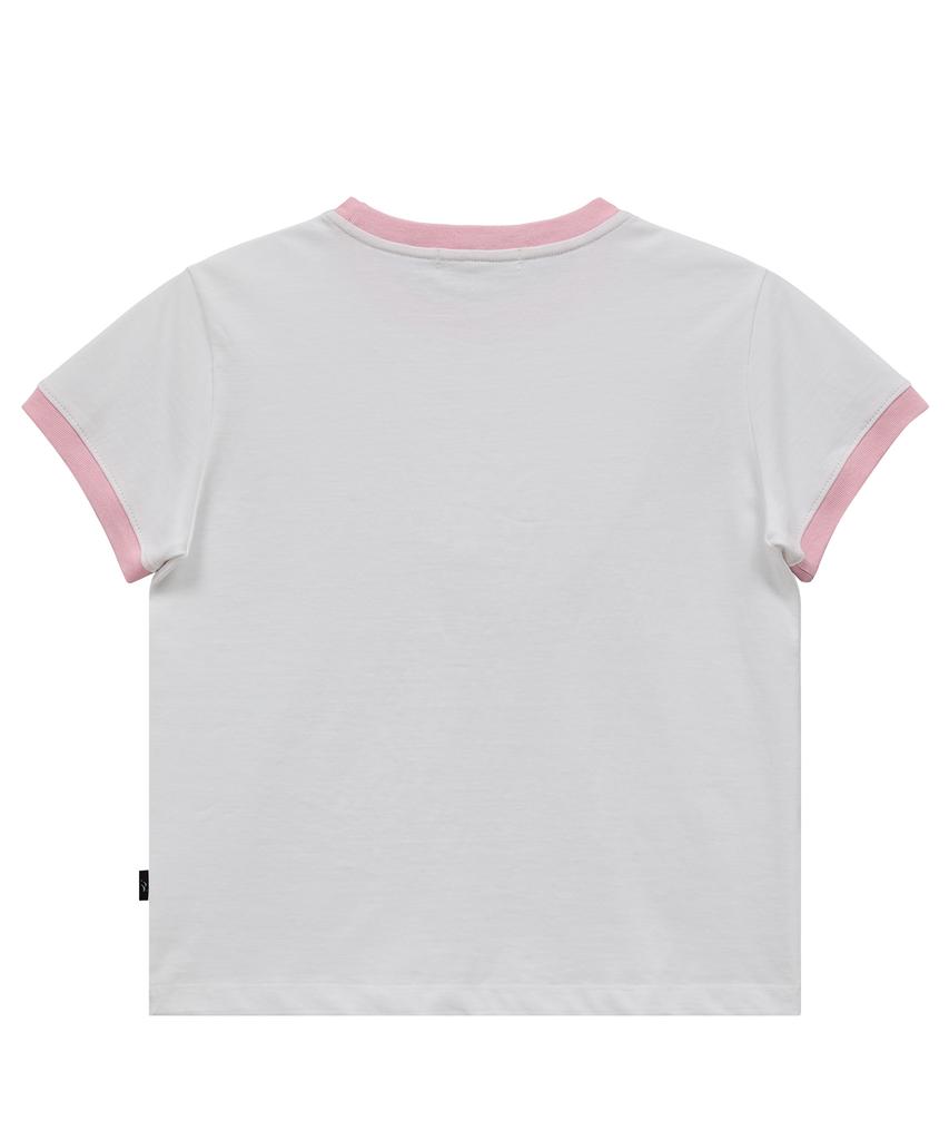 WAIKEI Angel Dolphin Short Sleeve T-Shirt White