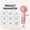 One spray fan, 4-gear adjustment, mini foldable handheld fan with spray, USB rechargeable outdoor travel cooling and comfortable