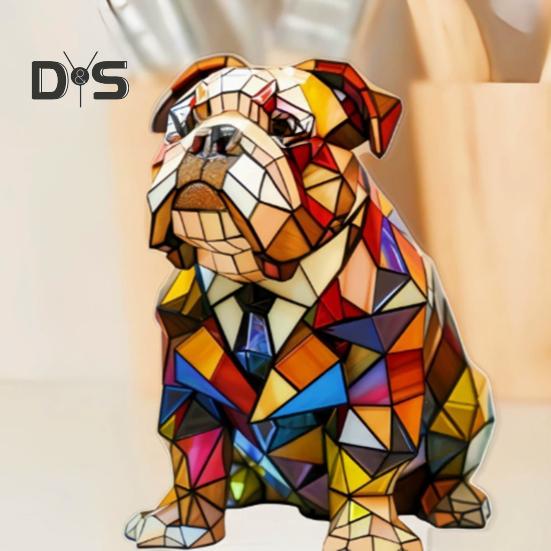 Stolní lampa Corgi Retro mořená pryskyřičná noční lampa s motivem psa LED stolní lampa pro domácí noční stolek dekorace milovníky psů dárek