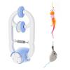 Retractable Hanging Door Cat Toy Elastic Kitten Teasing Toy Automatic Lifting Cat Toy  Pet Exercise