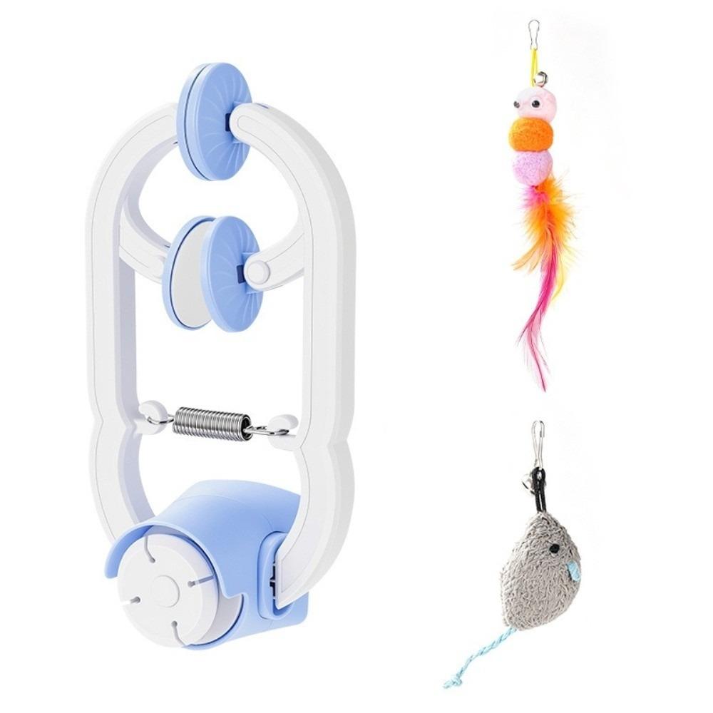 Retractable Hanging Door Cat Toy Elastic Kitten Teasing Toy Automatic Lifting Cat Toy Pet Exercise