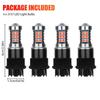 4PCS 3157 LED Red Strobe Flash Blinking Brake Stop Tail Light Parking Bulb Lamp Back UP Lights Brake Lights Turn Signals