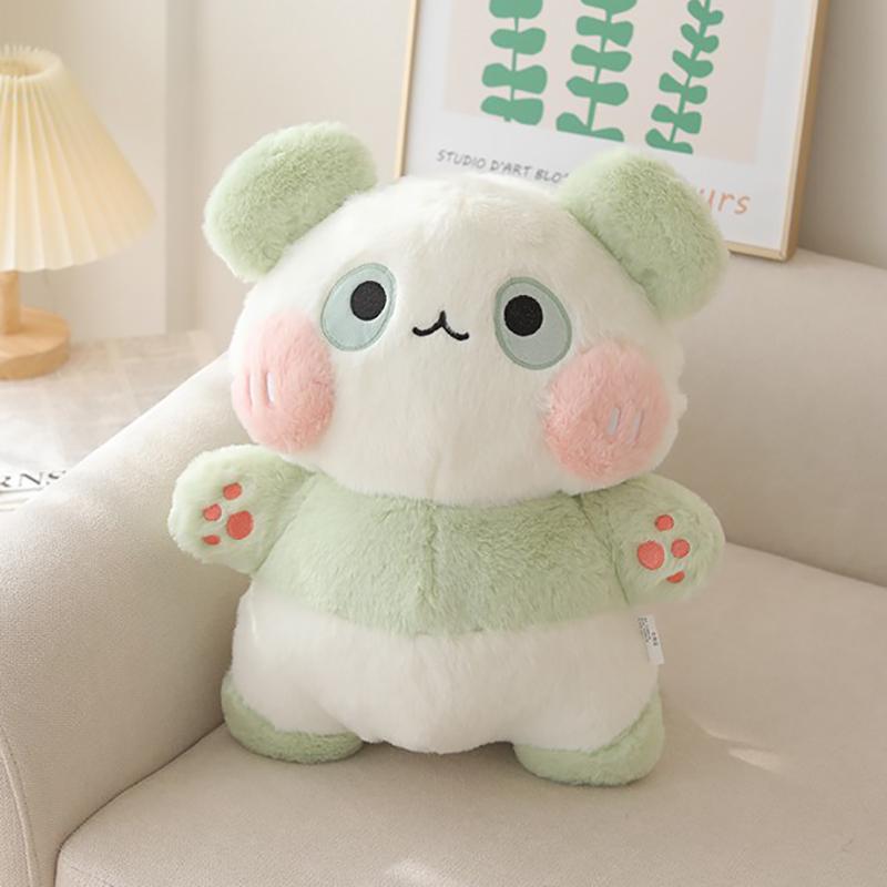 40Cm Cartoon Giant Panda Doll Plush Toy Kawaii Cuddly Animal Stuffed Fluffy Plushie Peluche Grey Green Purple Brown Pink Gift