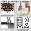 Party Backdrop 75Th Birthday Flat Designed Joyful Serves Photos Well Event Backdrop Decoration Birthday Party Decor