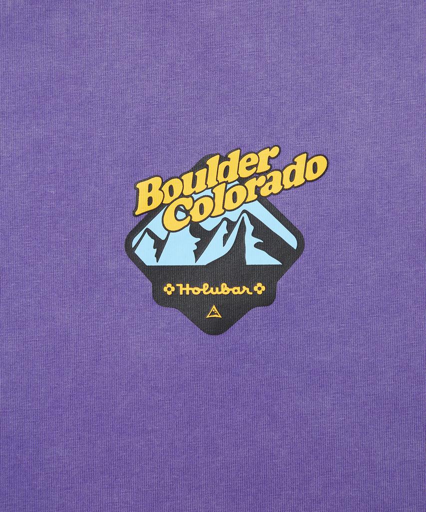 Holluba Mountain Graphic T-Shirt Purple