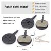 4 Pairs Easy To Install Disc Brake Pads Bike Disc Brake Pads for BB5/ M446 Bicycle Replacement