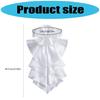 Courtstyle Jabot Drape Collar Neckpiece For Women Formal Occasion Sweater Blouse Costume Collar Decorative Accessory