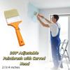 Replaceable Brush Head 360° Bend Pipe Adjustable Brush Head Thickened Paintbrush Wall Painting