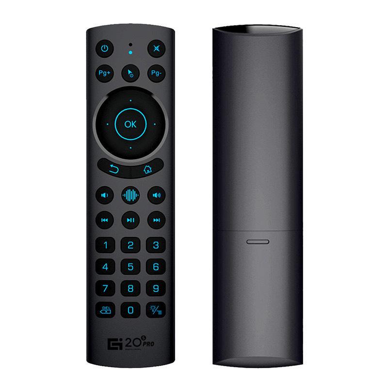 Intelligente Air Mouse Sprach- und Bluetooth-Doppeltouch-Fernbedienung mit Infrarot-Tastatur