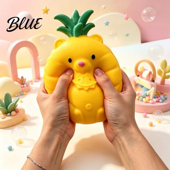 Desktop Stress Relievers Giant Fruit Relief Toy Mango Pineapple Grape Strawberry Watermelon Banana Toys Squeeze Hand Exerciser Toy for Anxiety