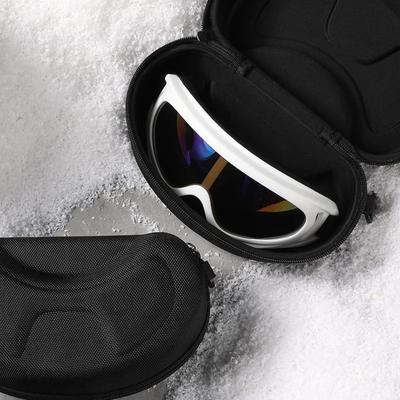 Outdoor Shockproof Ski Goggle Case Water Resistant Hard Shell Snow Swim Goggles Storage Zippered Cloth Bag, Diving Goggles Case