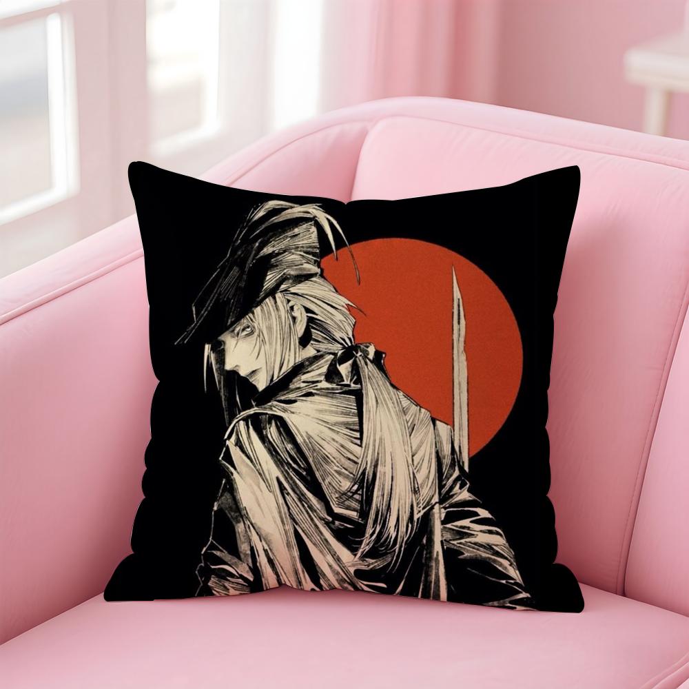 Classic B-BloodborneS Cushion Cover Home & Car Multi-Scene Pillow Cover - Reversible, Soft & Durable for Daily Use