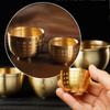 Brass Hundred Blessings Bowl Fortunate Attract Wealth Good Luck Copper Cups Magical Treasure Bowls Snack Soup Kitchen Tableware