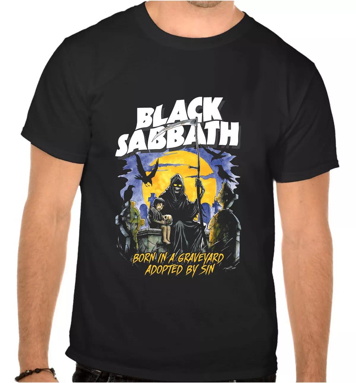 Black Sabbath Rock Music Logo BLACK T-Shirt - 1044- 3XL