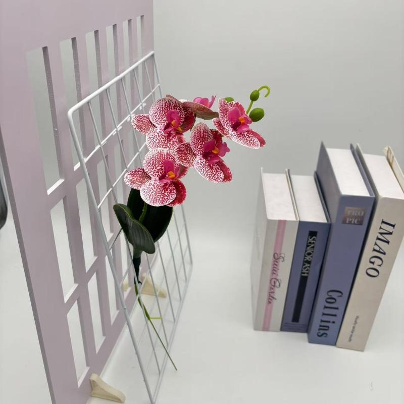 

Phalaenopsis with Leaves Photography Venue Decoration Flower Arrangement Artificial Flowers and Fake Flower Props