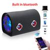 12V 24V 220V 10 cali samochodowy sprzęt audio aktywny Subwoofer Bass Tube LED głośnik bluetooth Box HiFi samochód domowy wzmacniacz głośniki Bass 480W