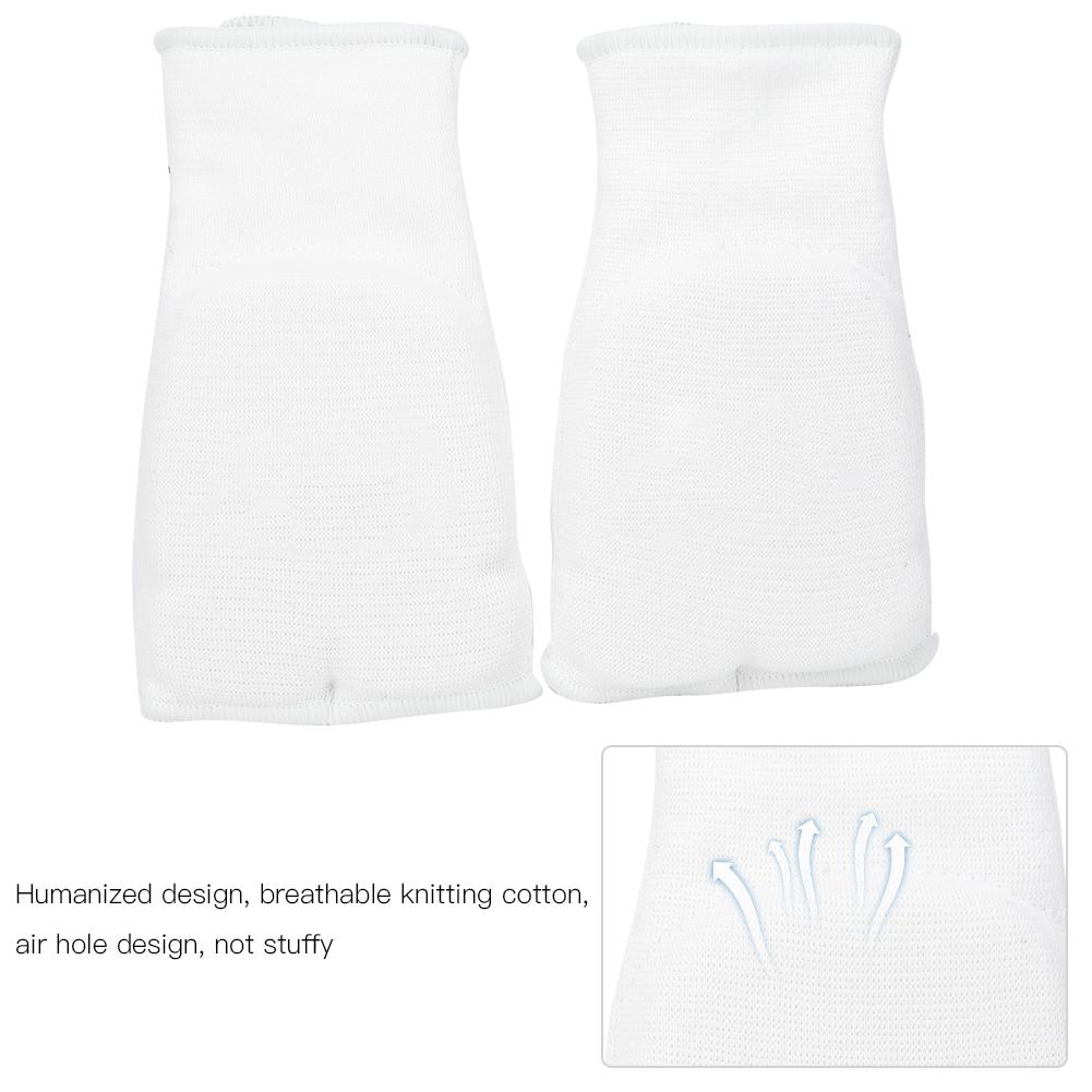 A Pair of Boxing Gloves Taekwondo Hand Protector for Sports Training Fitness KickboxingWhite 1 Pair