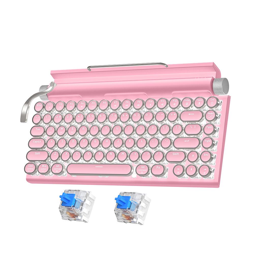 Dynamic Luminous Wired Mechanical Keyboard & Silent Gaming Mouse Set, Three-Mode for Office & Gaming.