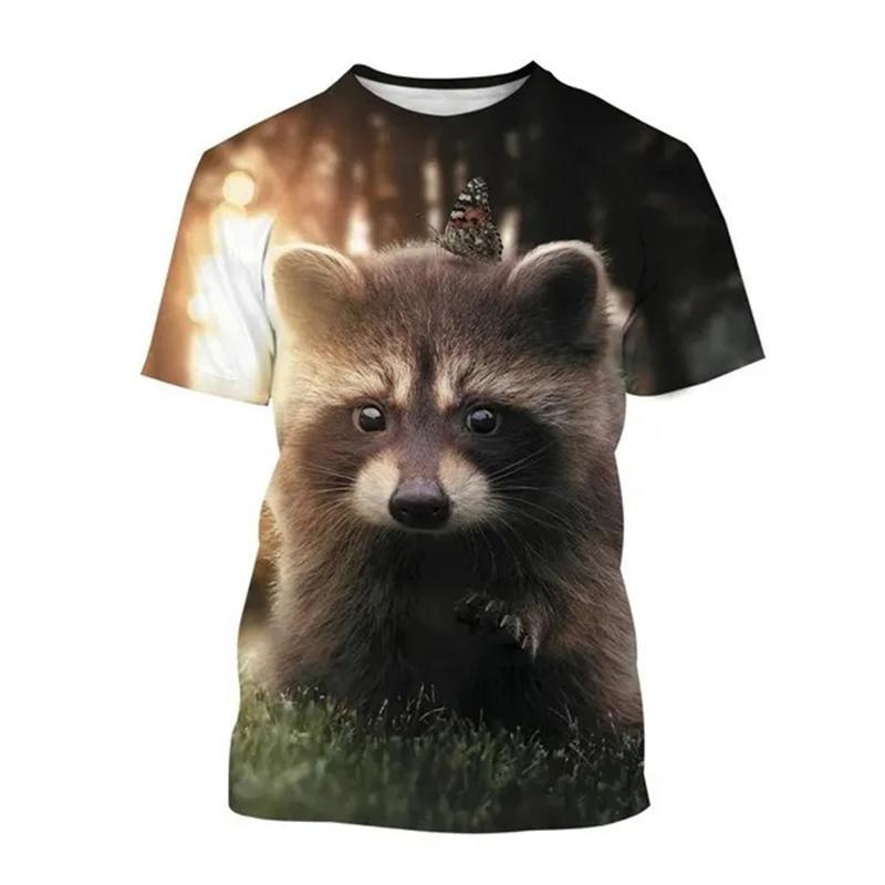 Animal 3D Print T-Shirts Men Women Casual Fashion Streetwear Oversized Short Sleeve T Shirt Kids Tees Tops Man Clothing