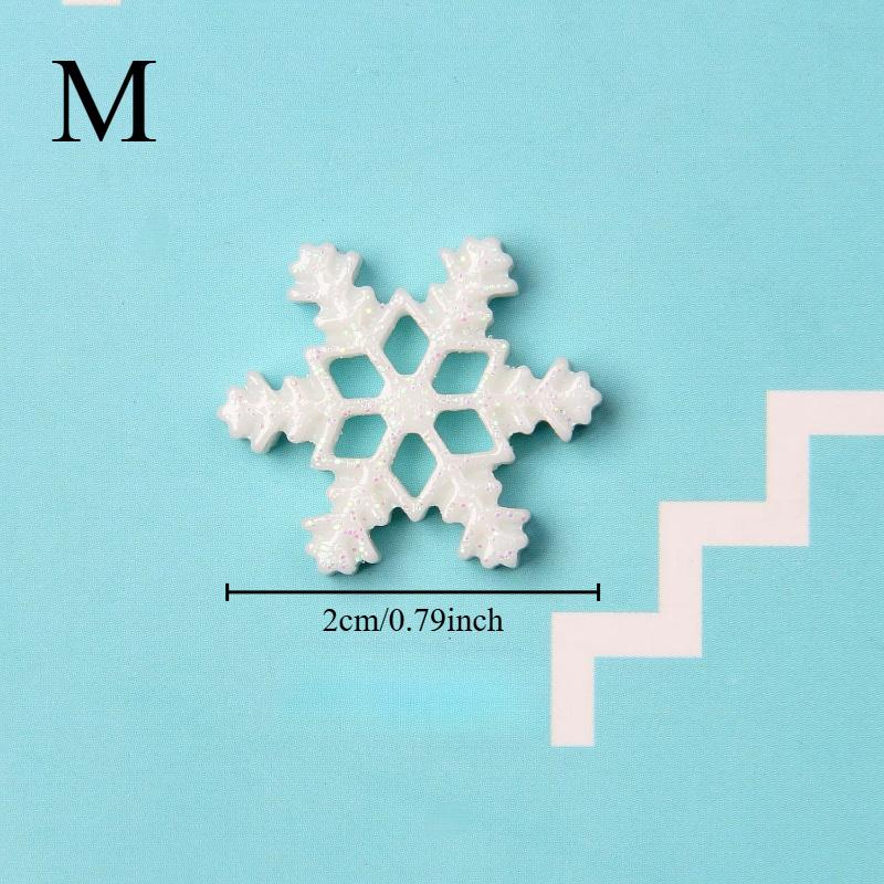 40PCS Romantic Crafts Accessories Party White Snowflake Home Christmas Decor Ornaments